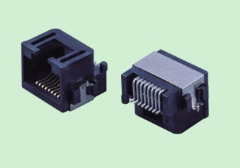 RJ45插座TAB DOWN反向沉板5.5 SMT贴板网络连接器厂家直销