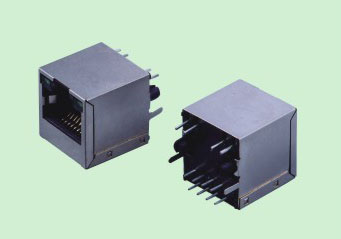 RV015-1 RJ45立式带壳带灯