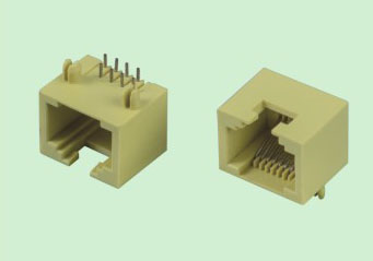 厂家直销RJ45网线连接器5301  1x1 MINI单口全塑DIP网络接口