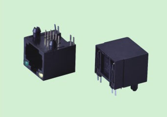 RJ002-A11 RJ45 56型全塑带灯DIP