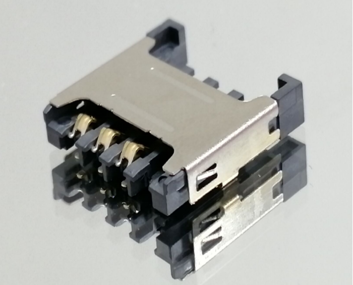 MICRO SIM卡座 CARD 6PIN    l    8PIN H=2.40 12.9+13. 7+2.40